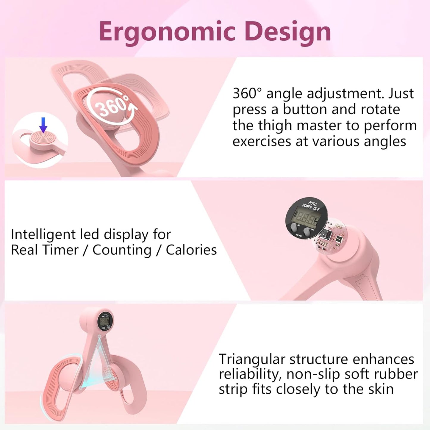 Entrenador de Piernas, Caderas y Glúteos - FLEX MASTER PRO- en 360° con pantalla LED