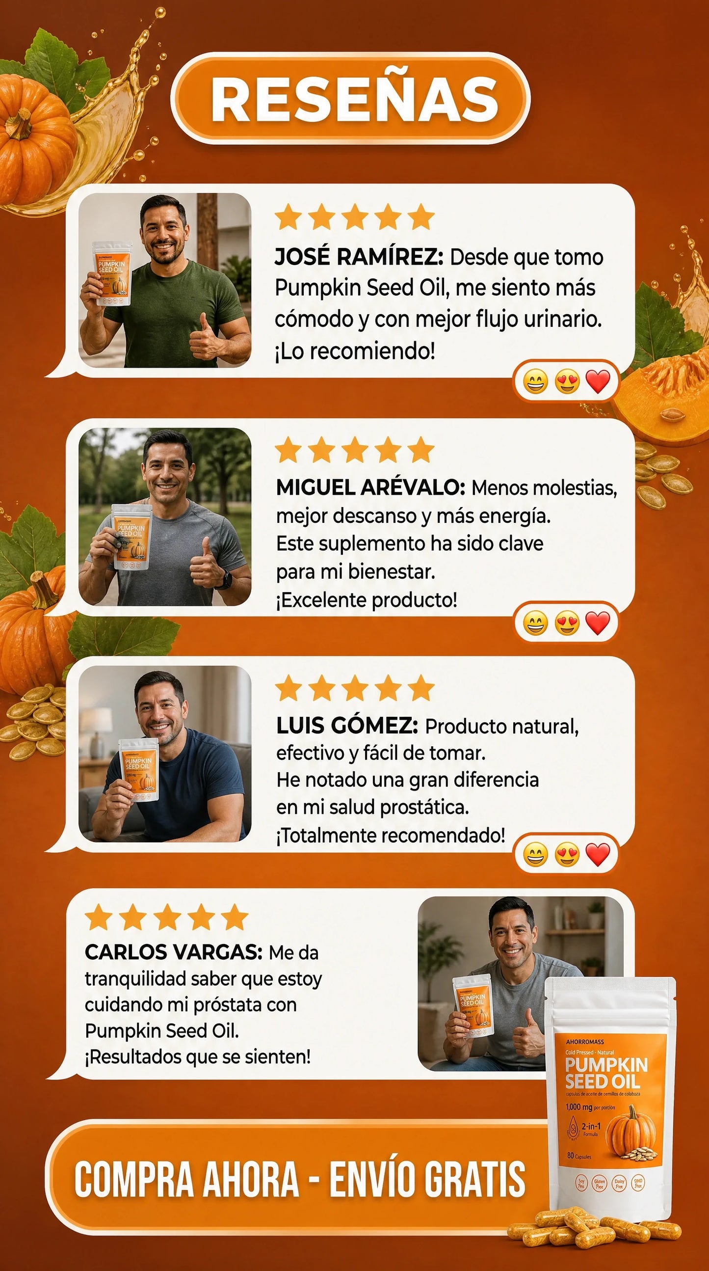 ACEITE DE SEMILLA DE CALABAZA -3000mg