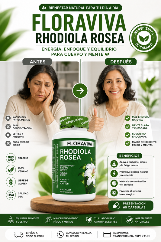 Rhodiola Rosea - Elimina Antojos Que Engordan Desde Primer Uso