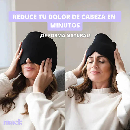 Gorro terapéutico GEL-Instantáneo para migrañas, fiebre y sinusitis sin medicación