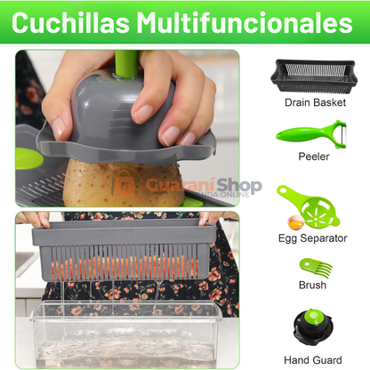 Picador de Verduras Multifuncional 🫜14 EN 1🫜