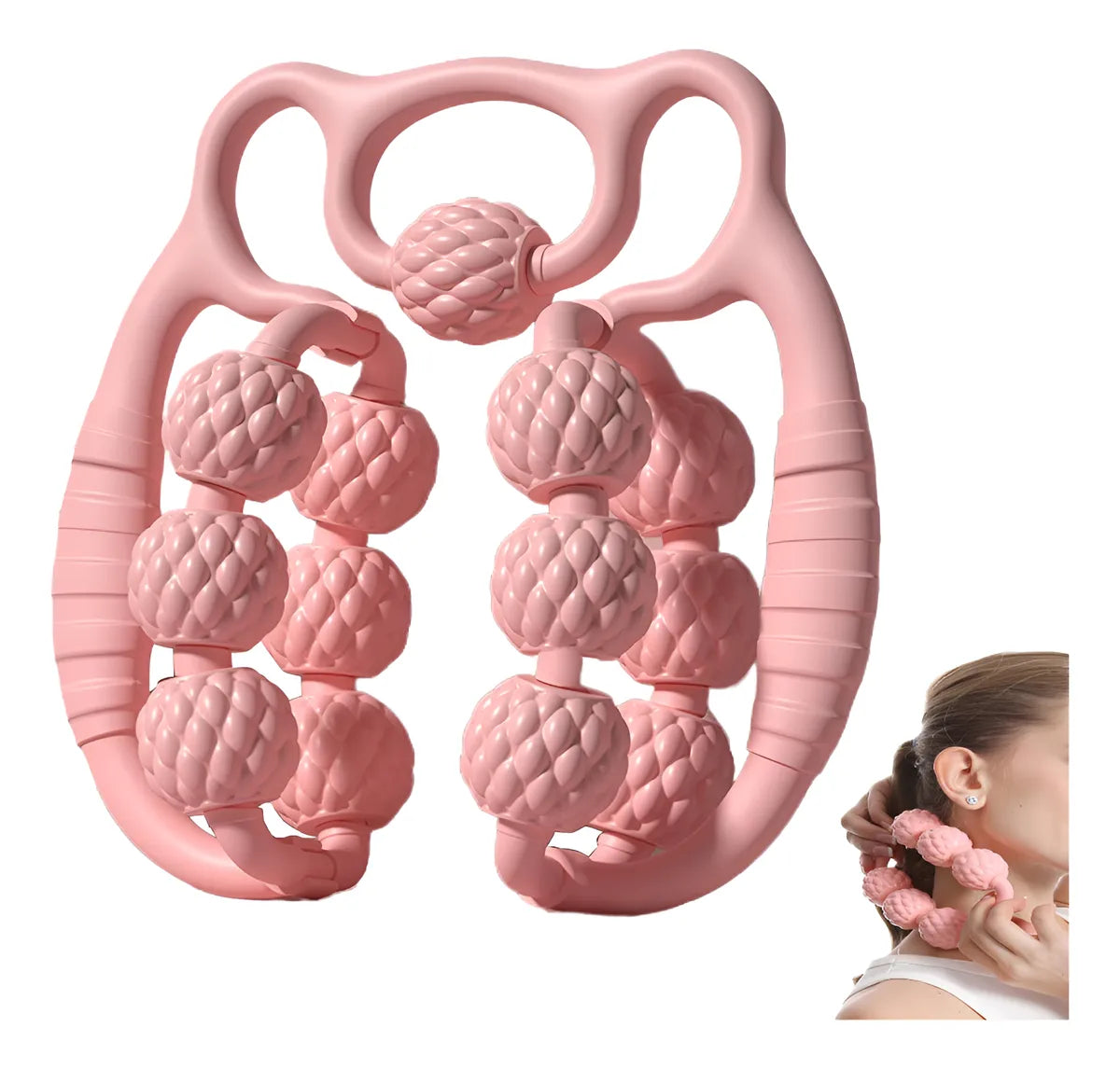 Rodillo de masaje muscular de 15 ruedas