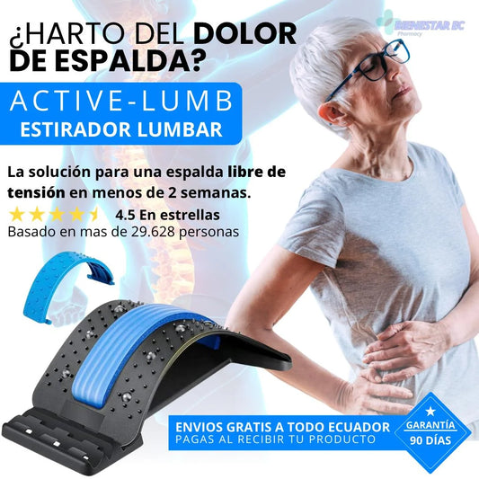 Masajeador Lumbar Estirable-4 Niveles para Yoga, Pilates y Fitness con Masaje