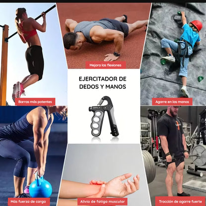Ejercitador De Dedos y Manos De 5 Kg A 100 Kg- 4 En 1 Fitness ,Rehabilitación ,Antebrazo, dedo