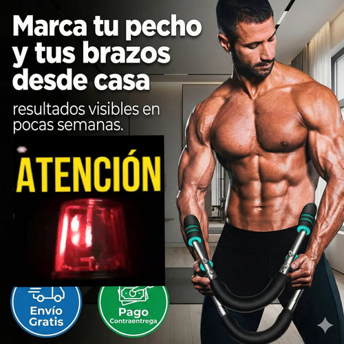 💪Gimnasio Portátil para Biceps, Tríceps y Pecho - Sin Necesidad de Electricidad💪