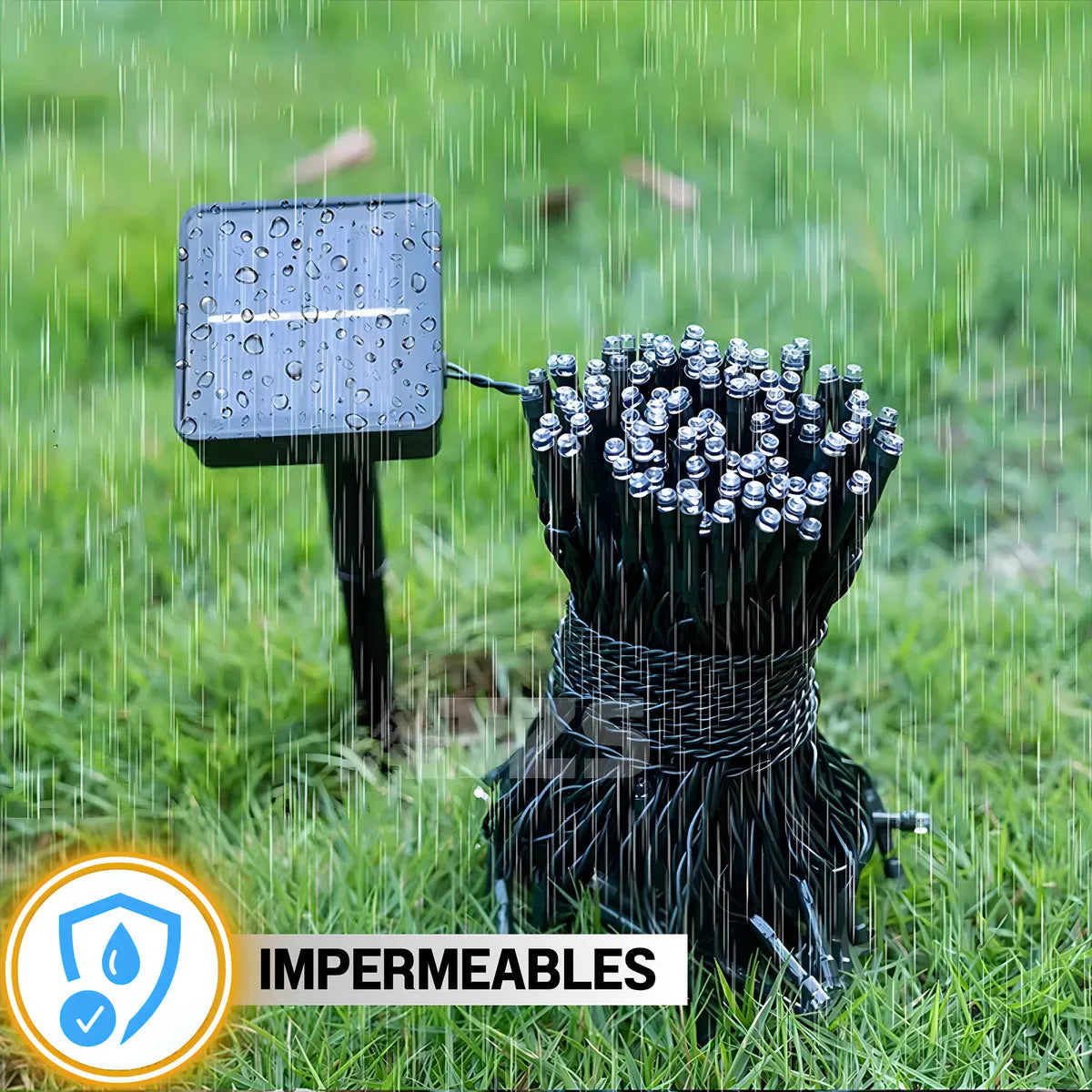 “Ilumina tu Navidad con Luces Solares sin cables ni consumo eléctrico”