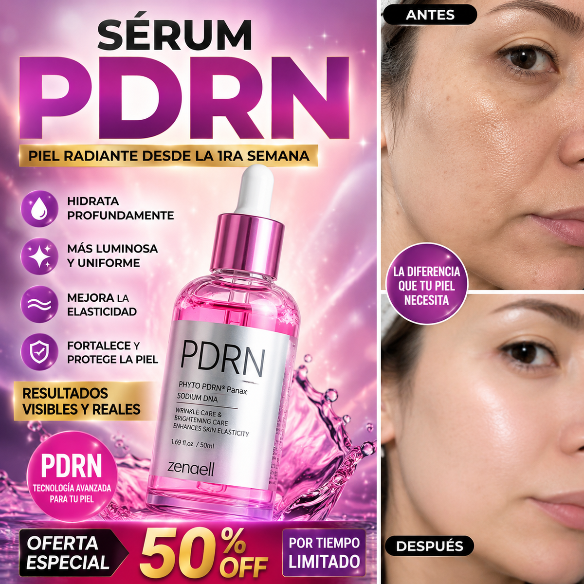 SUERO FACIAL REPARADOR EXOSOMAS + PEPTIDOS