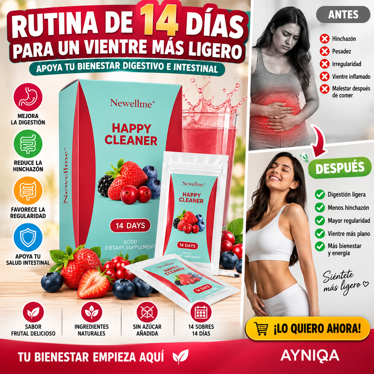HAPPY CLEANER - Rutina de 14 días