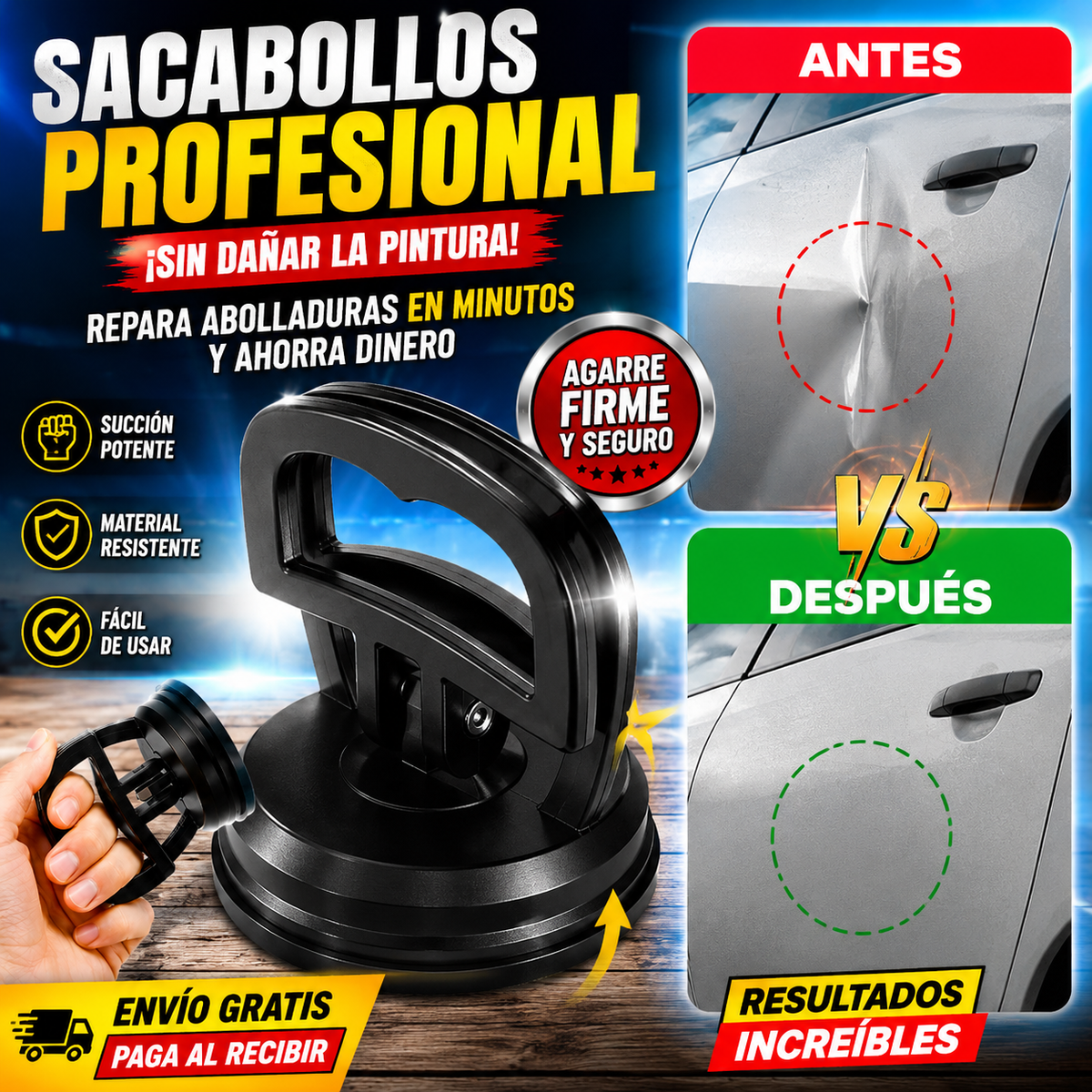 VENTOSA PARA ABOLLADURA-PARA TODO TIPO DE CARROS