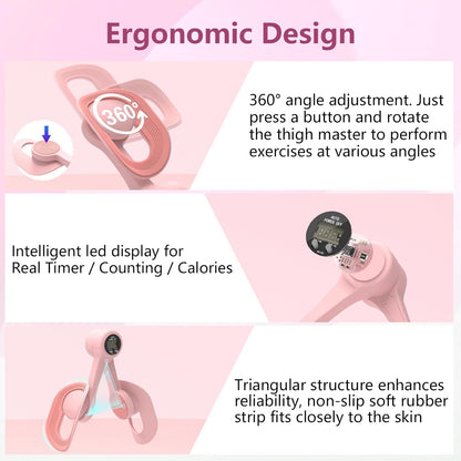 Entrenador de Piernas, Caderas y Glúteos - FLEX MASTER PRO- en 360° con pantalla LED