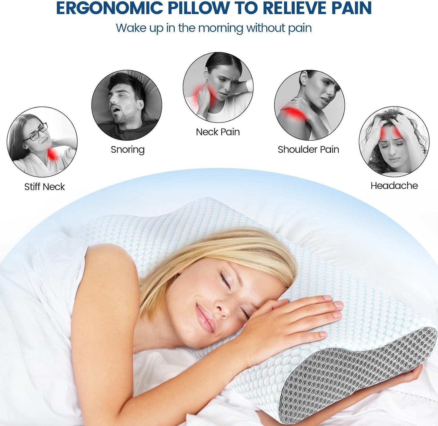 Almohada CerviLux™ - Redescubre el placer de despertar sin dolores