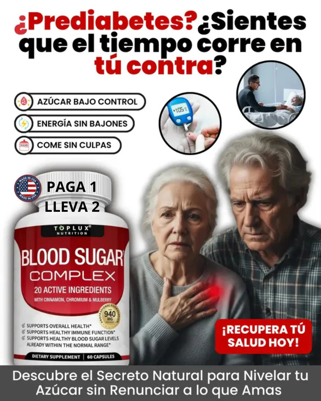 BLOOD SUGAR COMPLEX – CONTROL DEL AZUCAR EN LA SANGRE🩸 OFERTA 3X1 SOLO POR HOY