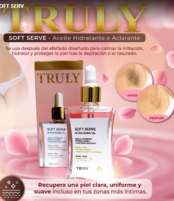 Aceite para después del afeitado TRULY Soft Serve