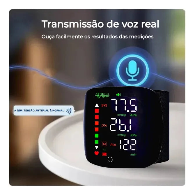 Tensiómetro de muñeca Recargable Voz en Español+1 REGALO SORPRESA🎁