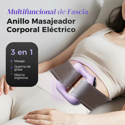 MASAJEADOR PRO™ + CINTA AJUSTABLE ✨ 3 EN 1: Quema Grasa 🔥 | Mejora Digestiva 🌿 | Masajes Relajantes 💆‍♀️