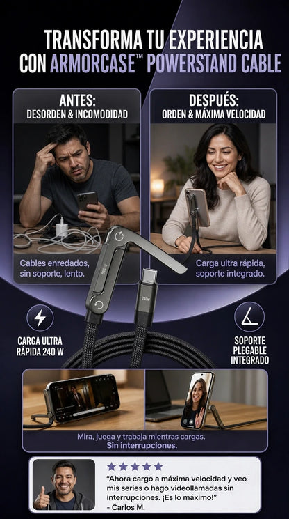 CABLE CARGA EXTREMA 2 EN 1 (TIPO C) +🎁 1 Regalo Sorpresa