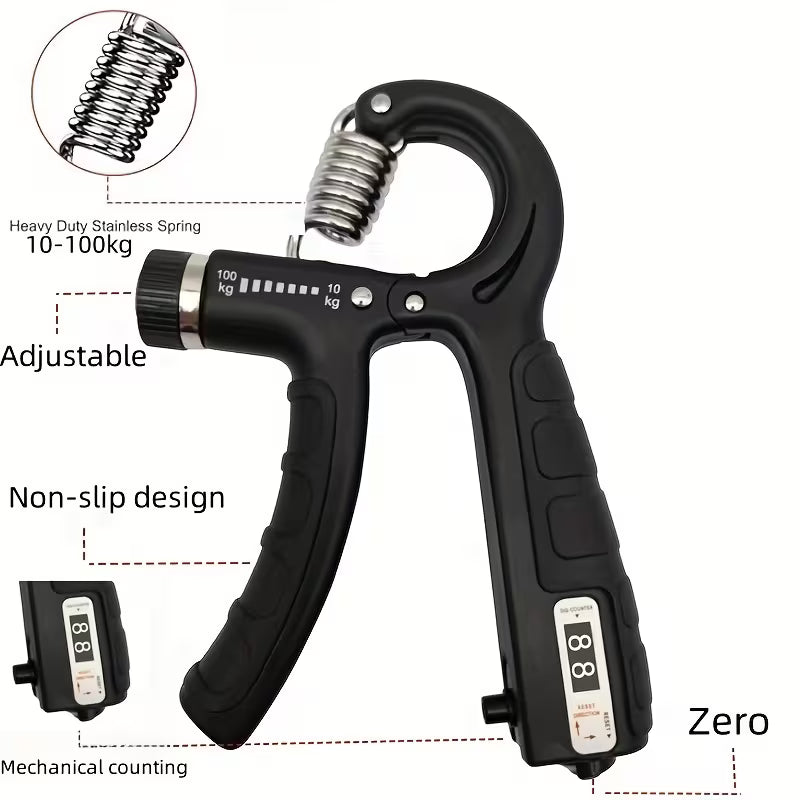 Ejercitador De Dedos y Manos De 5 Kg A 100 Kg- 4 En 1 Fitness ,Rehabilitación ,Antebrazo, dedo