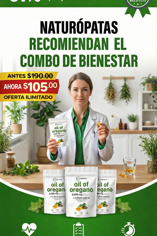 Aceite de Orégano y Semilla Negra - 😱AUMENTA TUS DEFENSAS EN SEGUNDOS😱