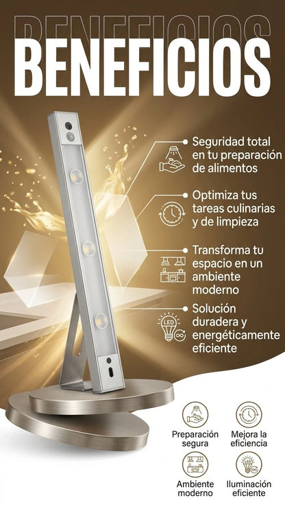 Barra LED con Sensor -3 Tonos  Nunca más busques el interruptor en la oscuridad