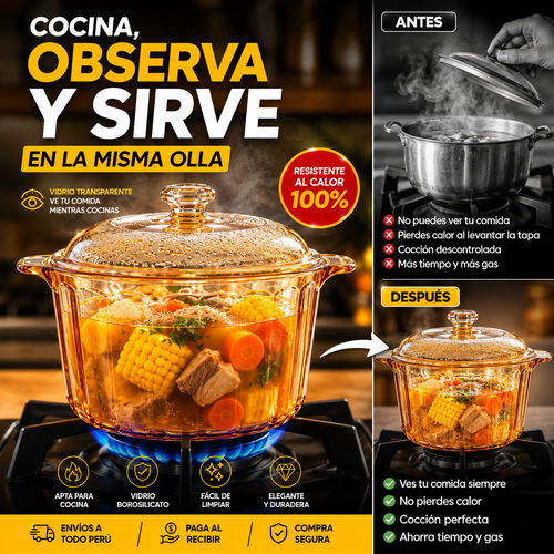 Olla Borosilicato Profesional