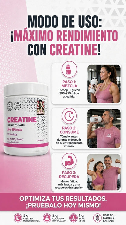 CREATINA MONOHYDRATE FOR WOMEN