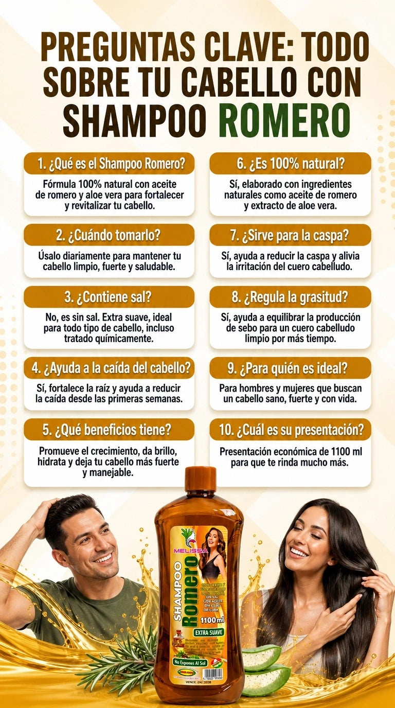 Shampoo de Romero Natural 5 EN 1