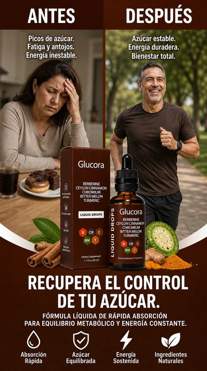 Glucora™ | Baja y equilibra tu A1C naturalmente