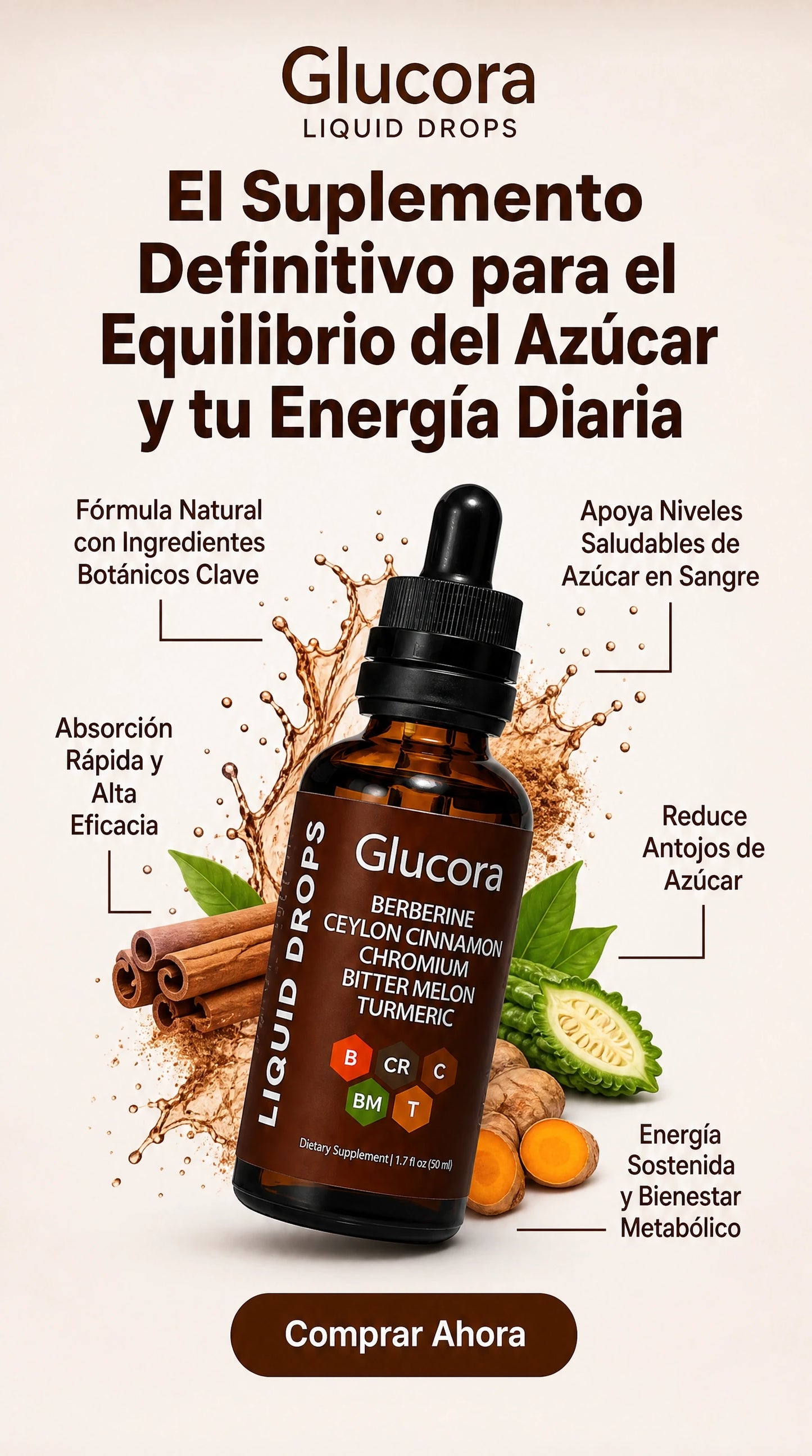 Glucora™ | Baja y equilibra tu A1C naturalmente