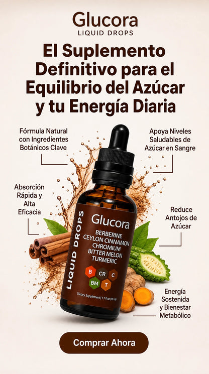 Glucora™ | Baja y equilibra tu A1C naturalmente