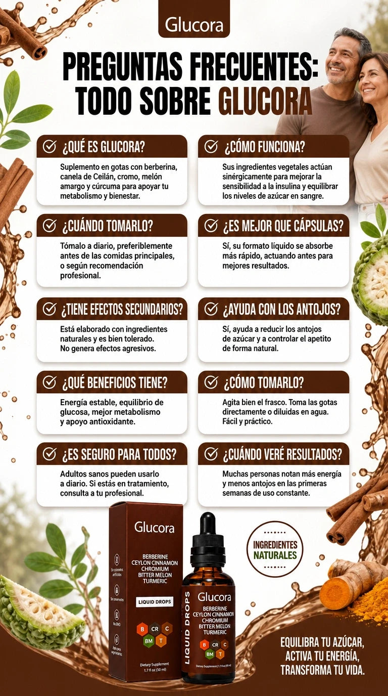 Glucora™ | Baja y equilibra tu A1C naturalmente
