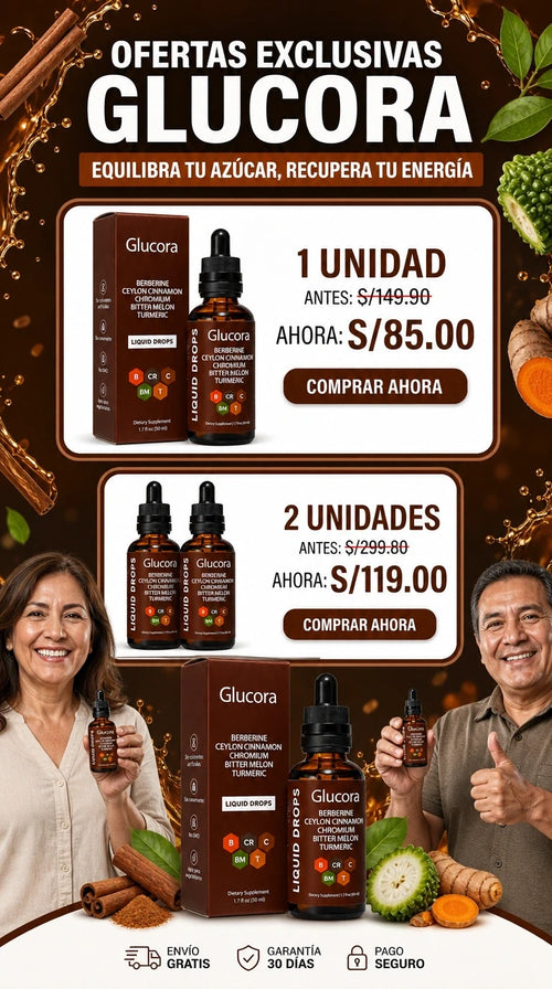 Glucora™ | Baja y equilibra tu A1C naturalmente