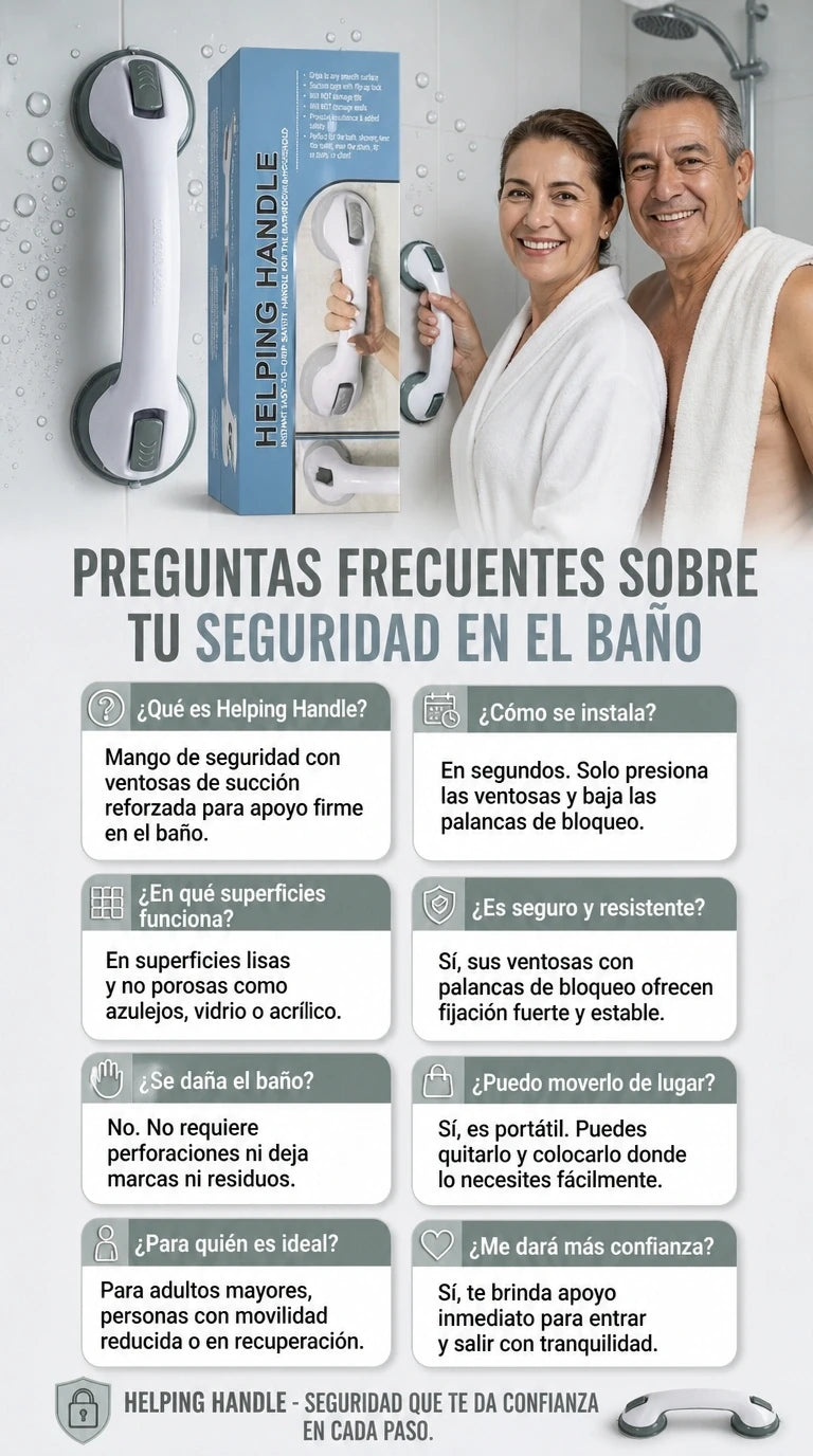 Pack de 2 Agarradera De Seguridad Para Baño/ducha - OFERTA SOLO POR HOY 2X1