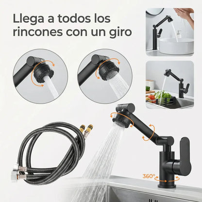 Grifo AquaGiro Plus™ - Limpieza cómoda para quien ya no quiere esforzarse