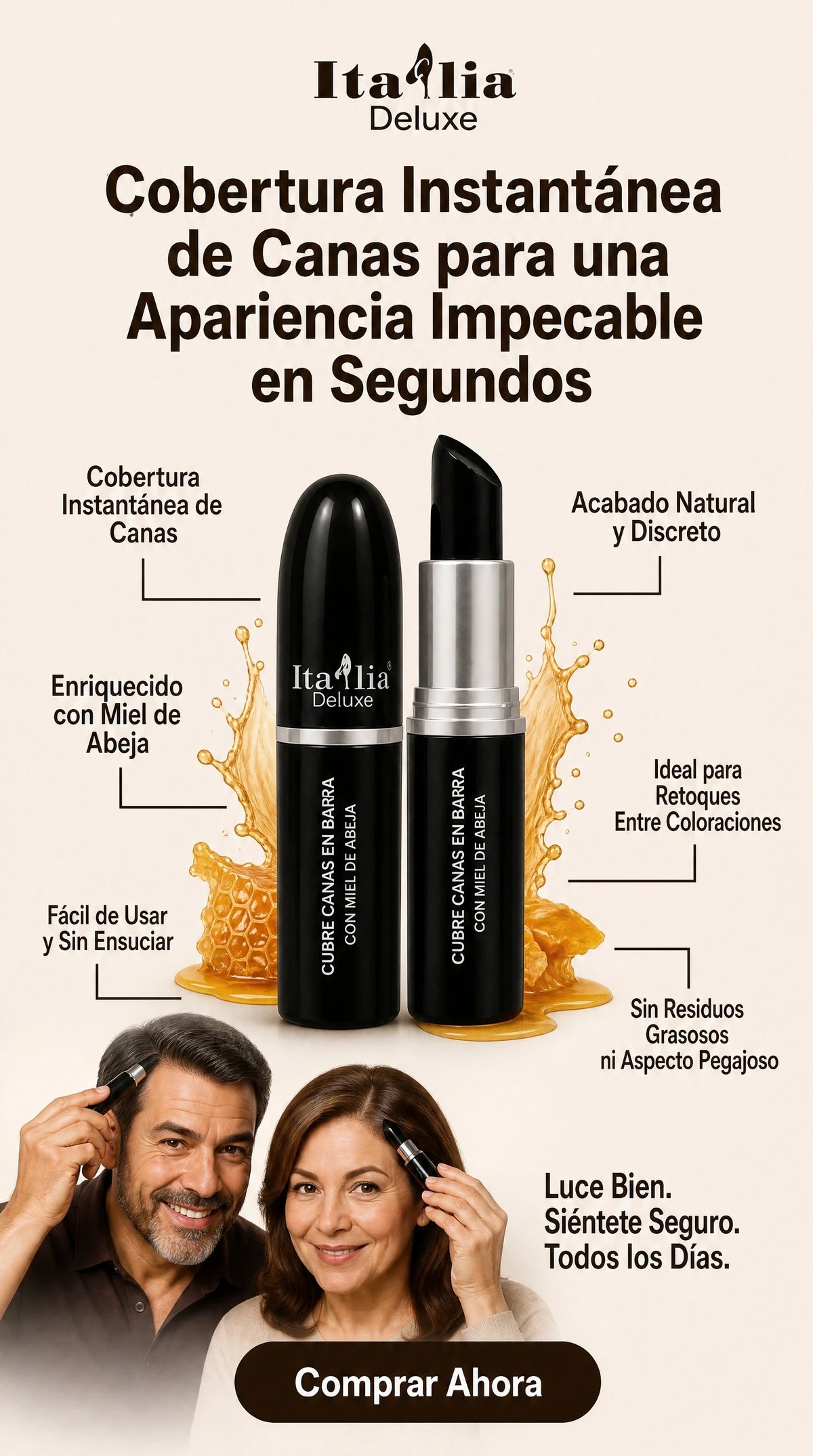Cubre Canas en Barra Italia Deluxe - NEGRO