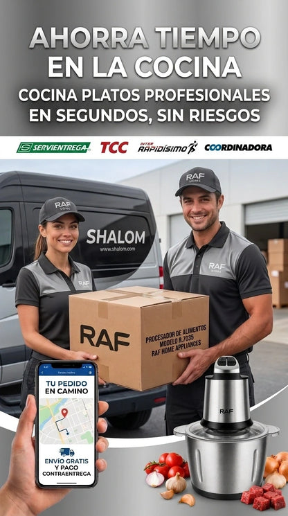 Picadora Express 3L De Acero Inoxidable 304 | Con 3 Velocidades