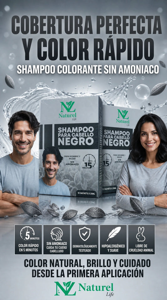 Shampoo Naturel Anti Canas - 15 MINUTOS