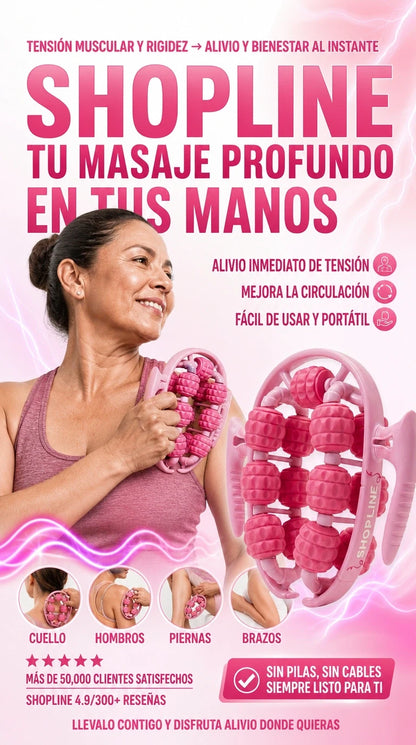 Rodillo Masajeador Para Celulitis - 6 EN 1