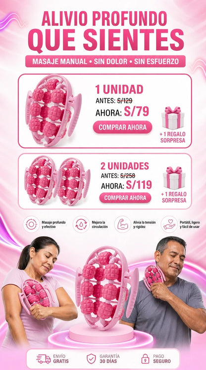 Rodillo Masajeador Para Celulitis - 6 EN 1