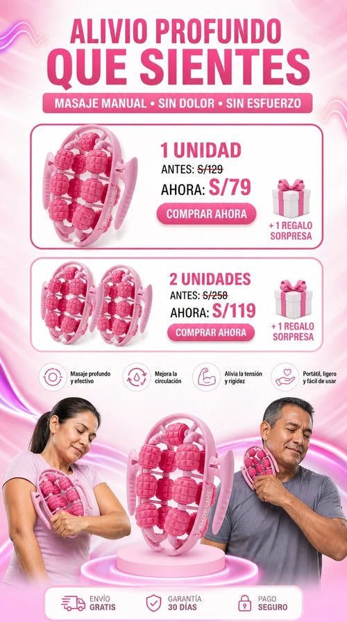 Rodillo Masajeador Para Celulitis - 6 EN 1