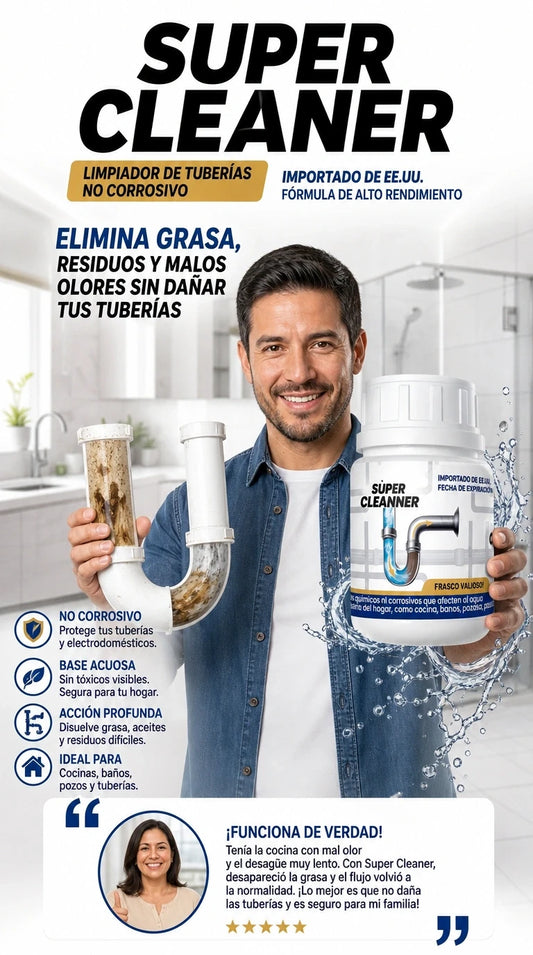 Polvo Destapa Cañerías 400g – Recupera el Flujo de tus Tuberías