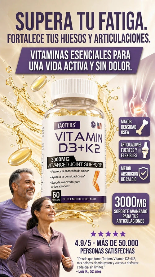 VITAMIN D3 + K2 TAOTER 3000MG SOPORTE ARTICULAR AVANZADO