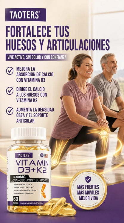 VITAMIN D3 + K2 TAOTER 3000MG SOPORTE ARTICULAR AVANZADO