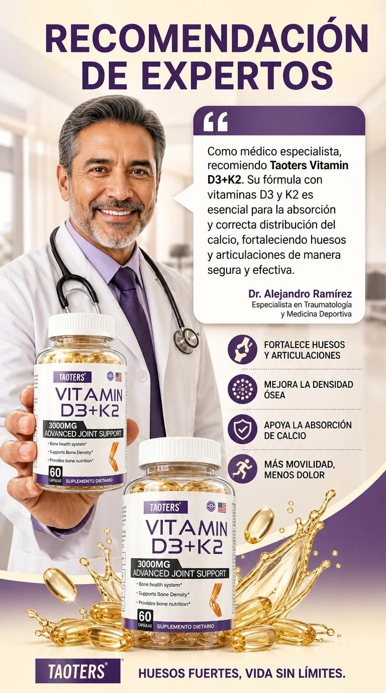 VITAMIN D3 + K2 TAOTER 3000MG SOPORTE ARTICULAR AVANZADO