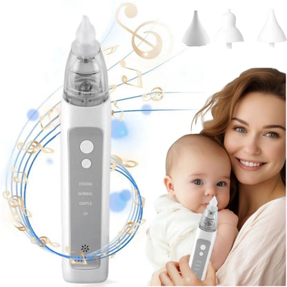 Aspirador nasal eléctrico 2 en 1 para bebé con aerosol,