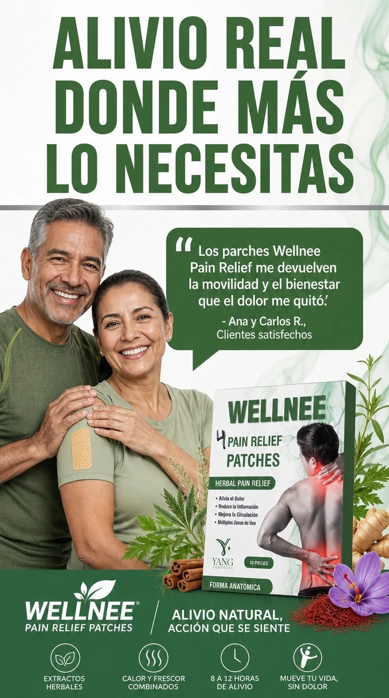 Parches Terapéuticos para Dolor Muscular + Aceite de Cannabis 100% Natural